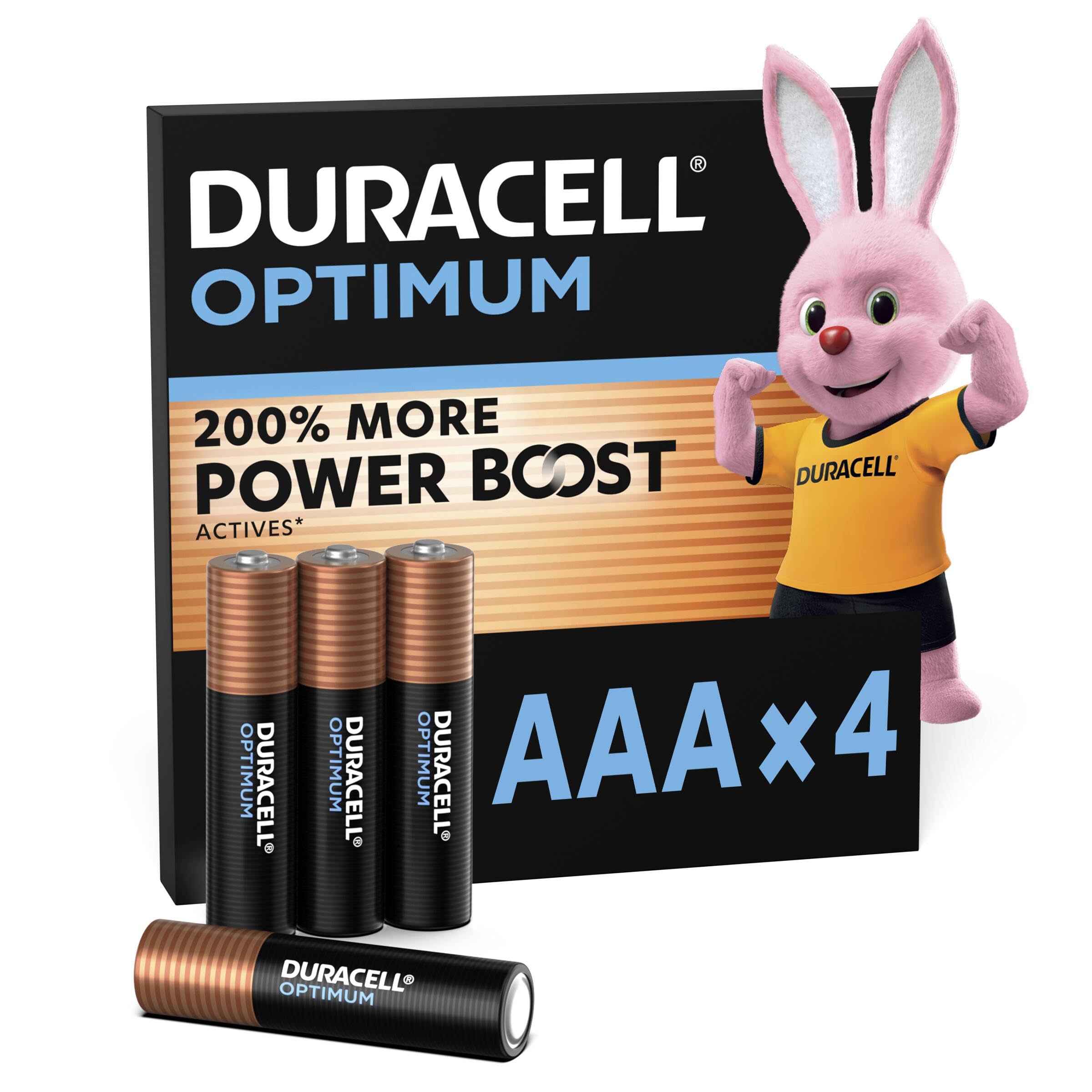 Duracell Optimum AAA batterie alcaline 4 pz 1,5V lunga durata