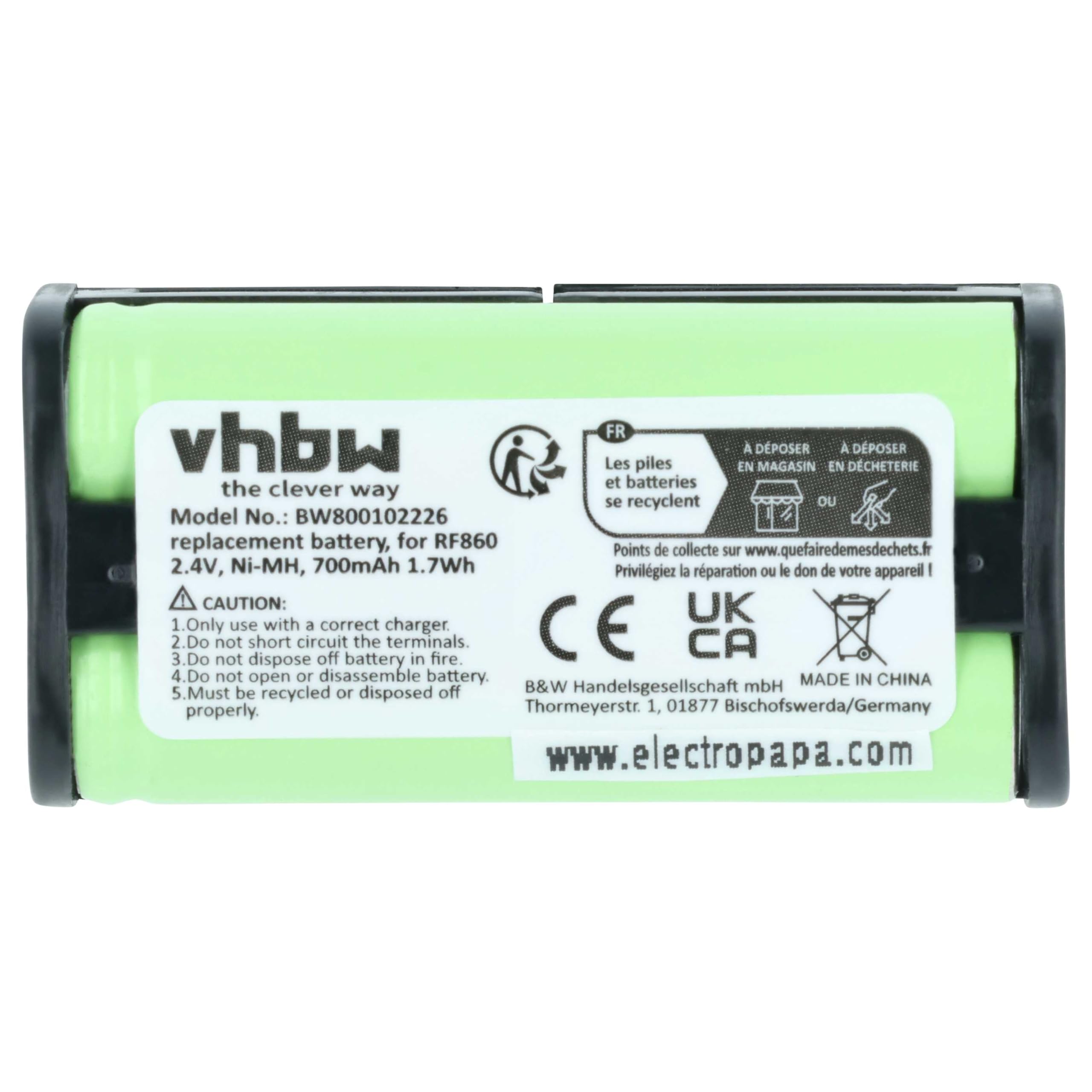 vhbw Batteria Cuffie Wireless Sony BP-HP550-11 700mAh