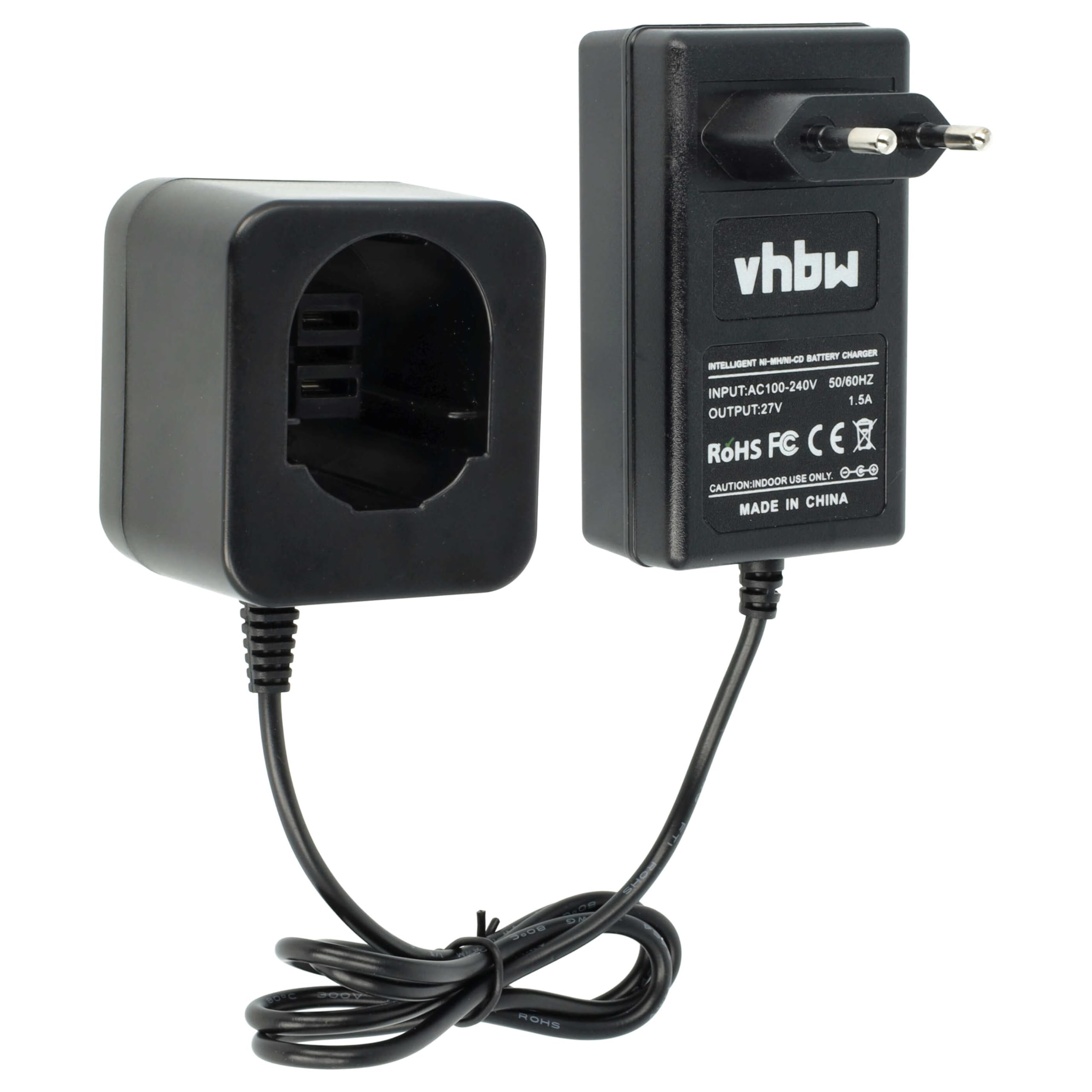 vhbw Caricabatterie Utensili Black Decker A9251 18V Nero