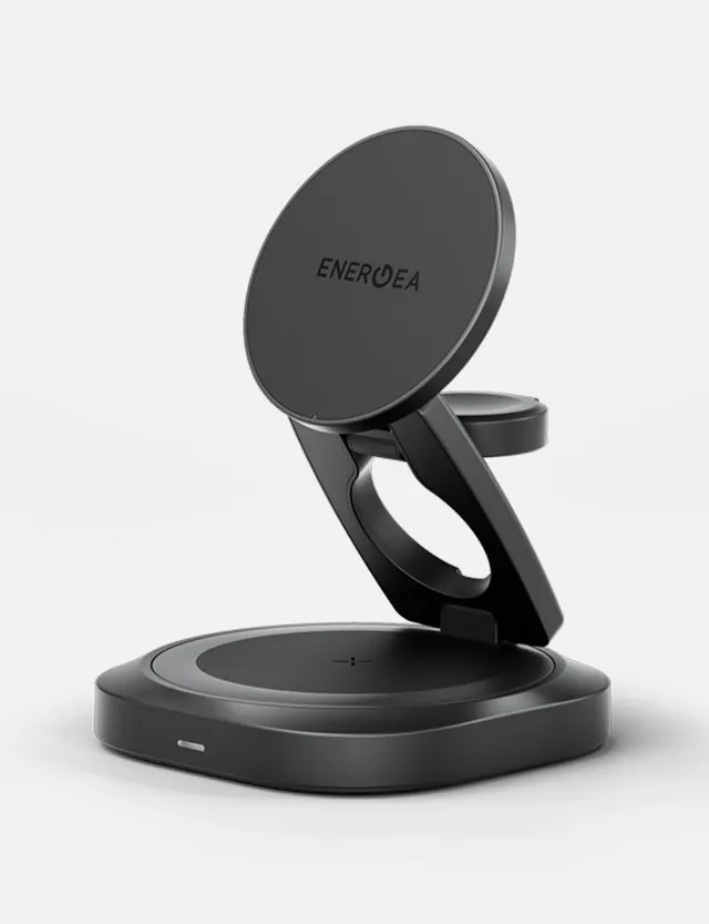 Energea AluMag Gyro caricatore wireless 3in1 Qi2 25W