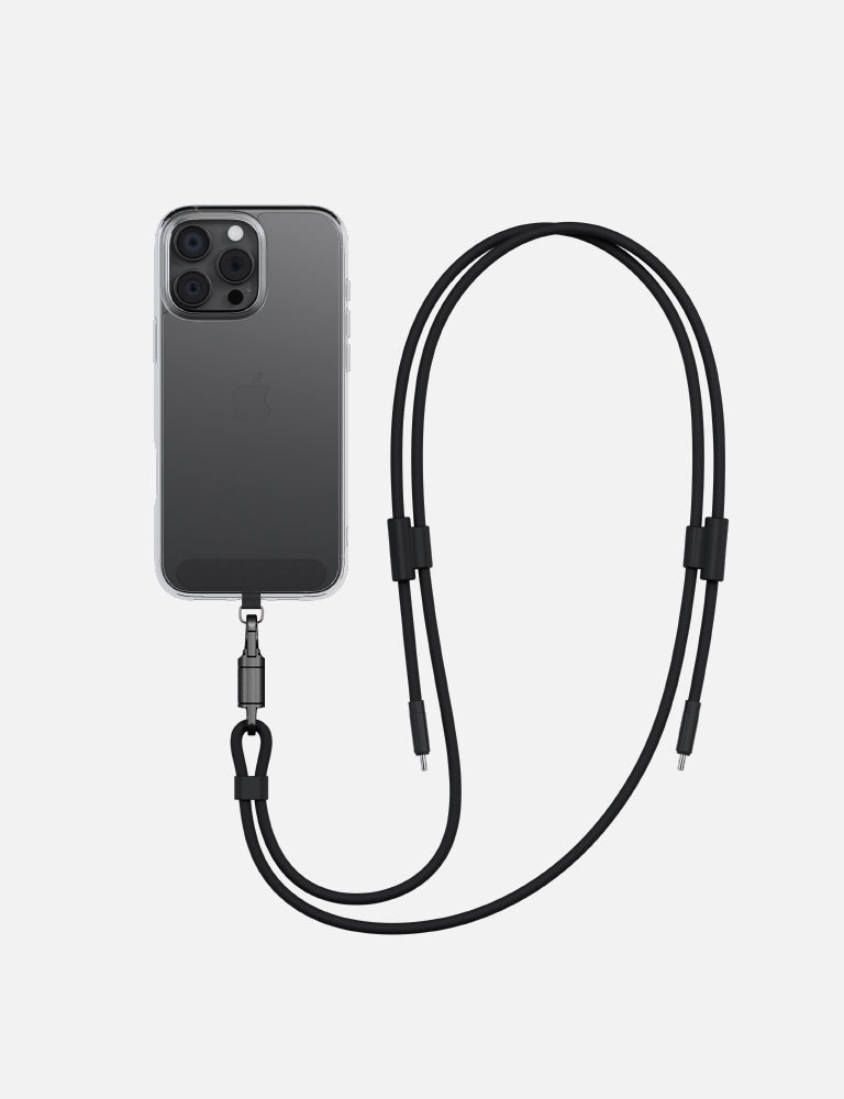 Energea Lasso cavo USB-C tracolla 1,5m Blu ricarica rapida