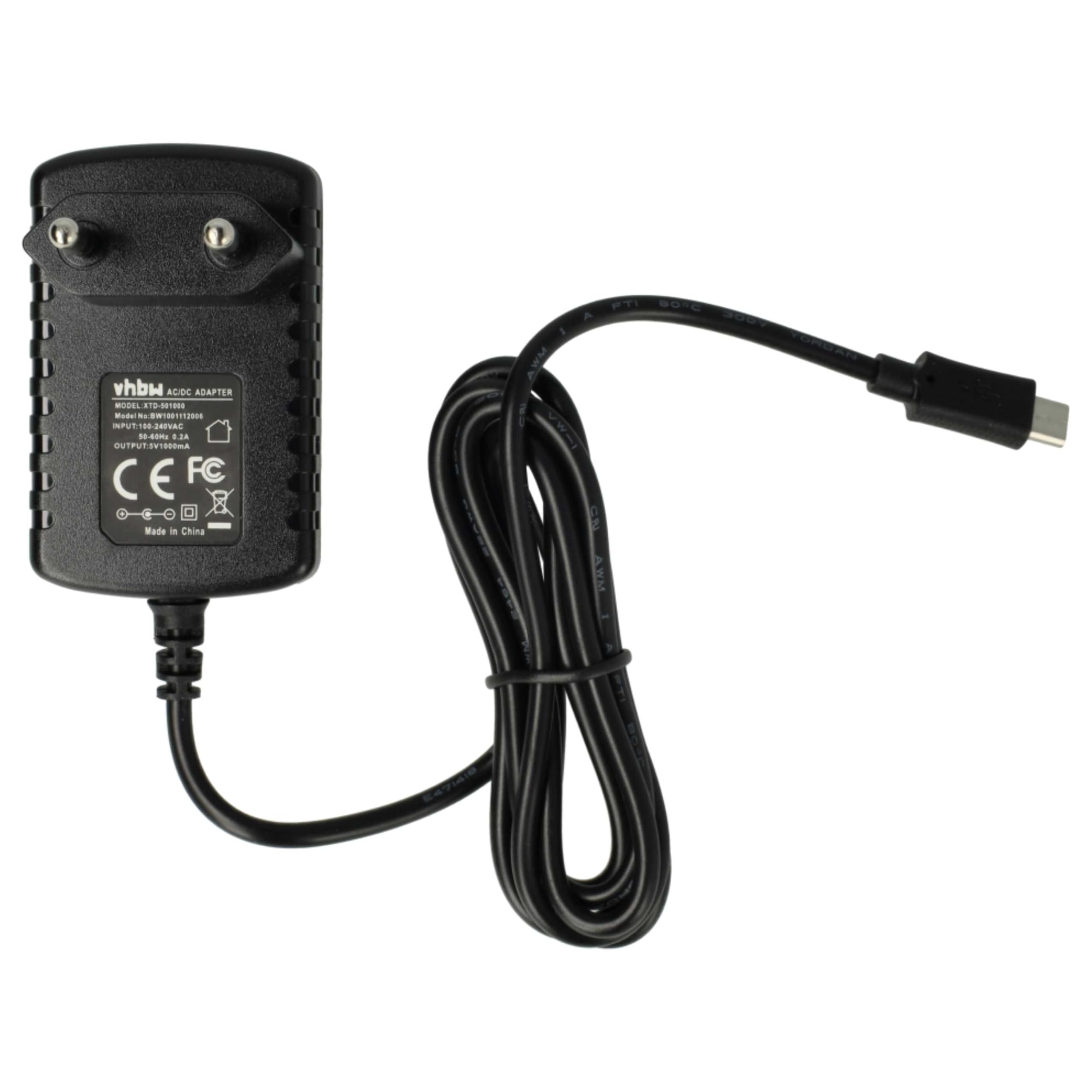 vhbw caricabatterie micro-USB 5V 1A per Motorola Razr2 nero