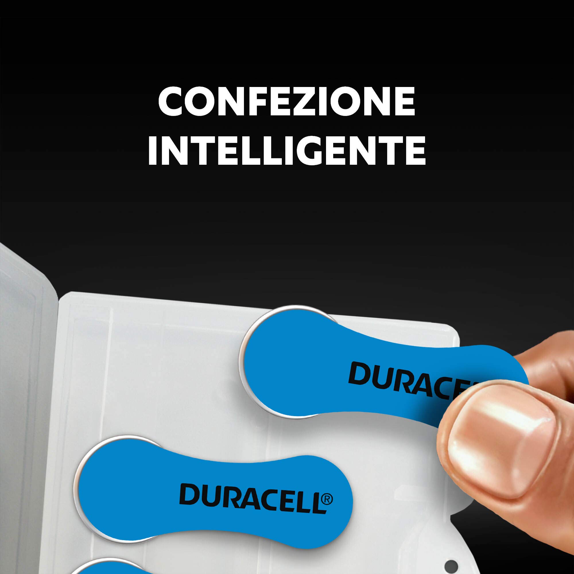 Duracell 675 batterie apparecchi acustici 60 pezzi zinco-aria