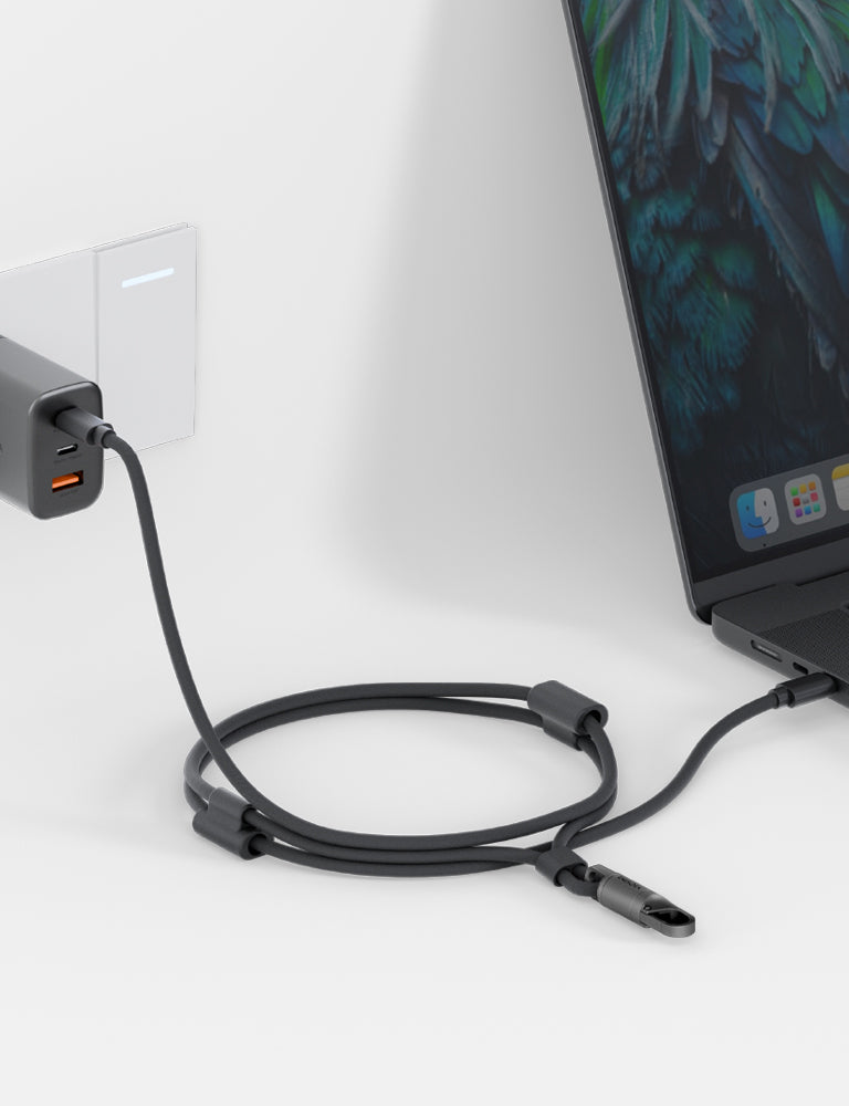 Energea Lasso cavo USB-C tracolla 1,5m Blu ricarica rapida