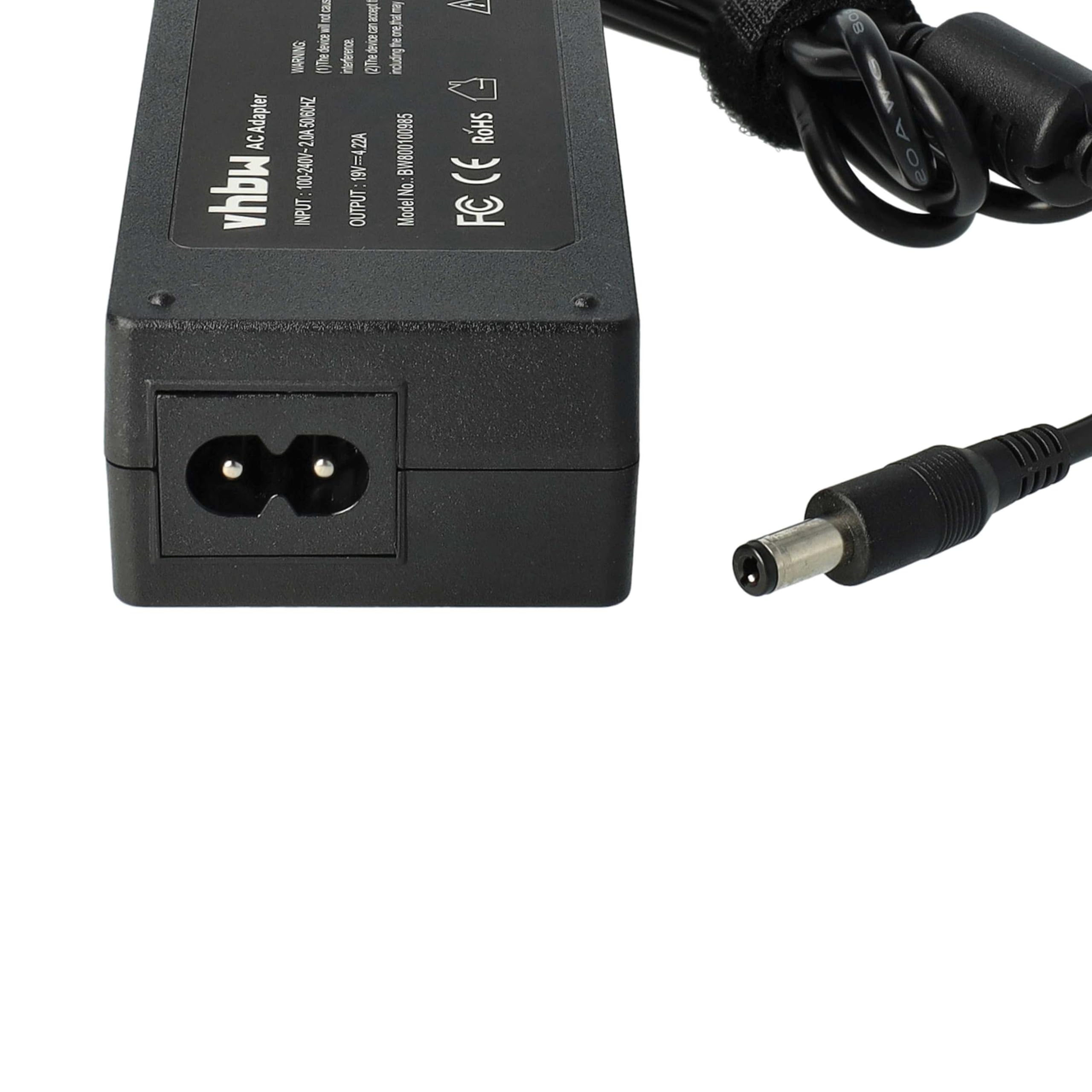 vhbw alimentatore notebook 80W per Fujitsu Lifebook 19V