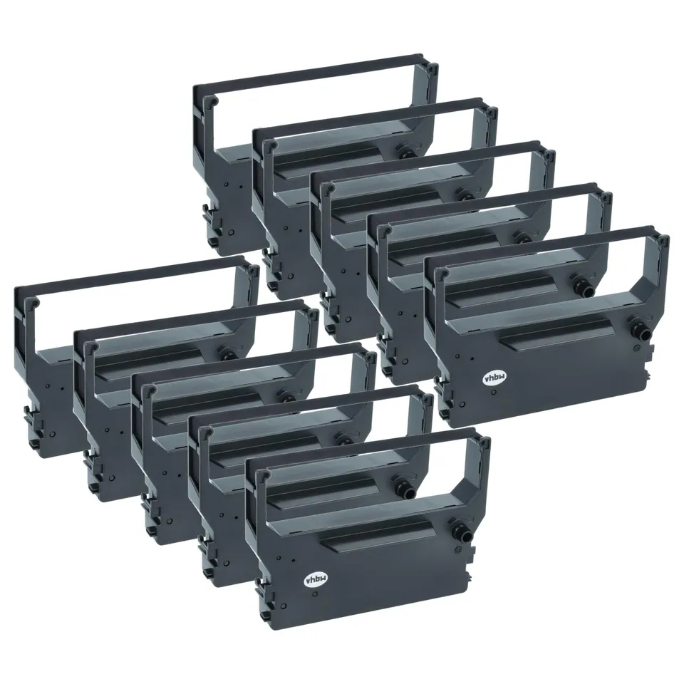 vhbw Nastro inchiostrato SP312 nero 10pz nylon