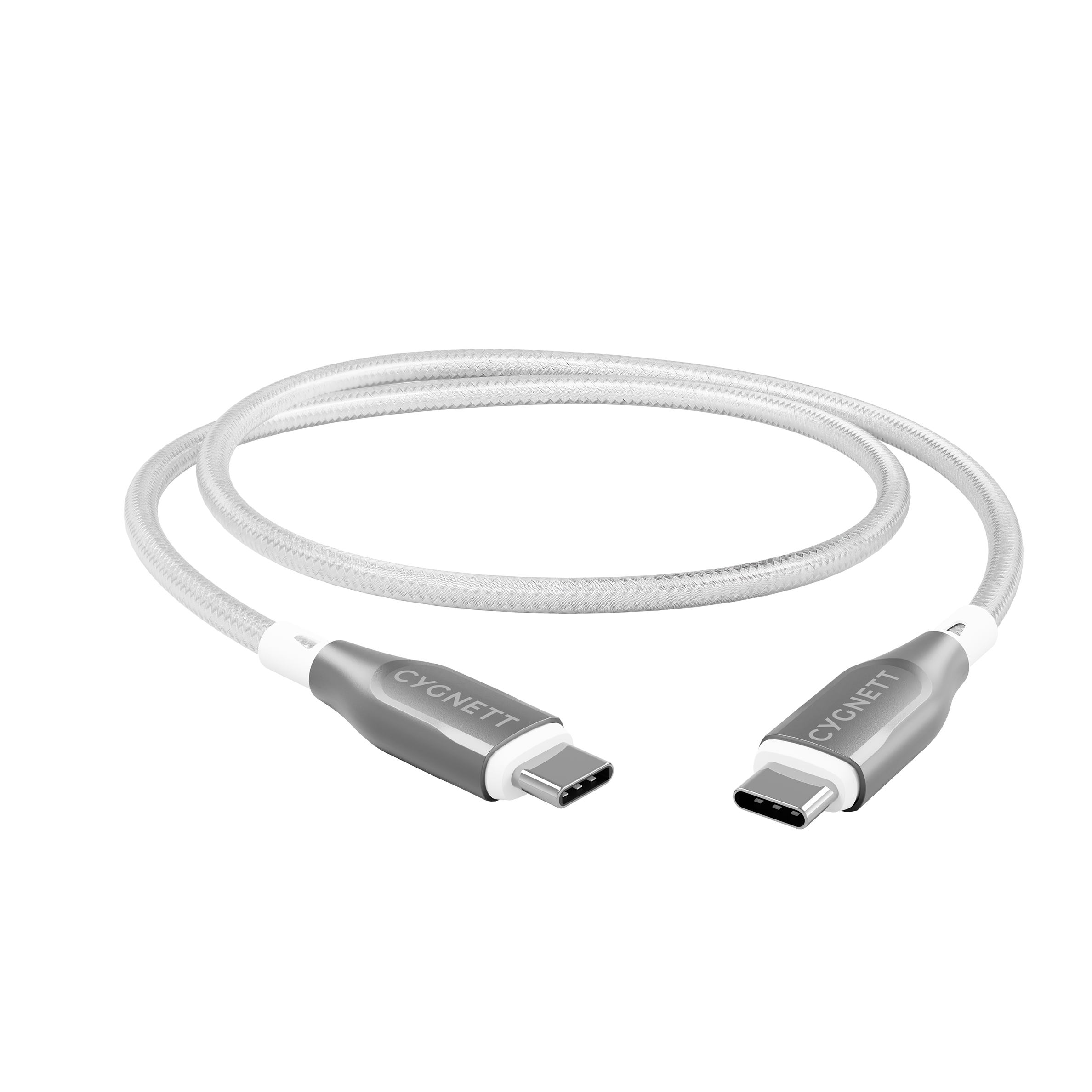 Cygnett Armoured Cavo USB-C USB-C 1 m bianco 100W