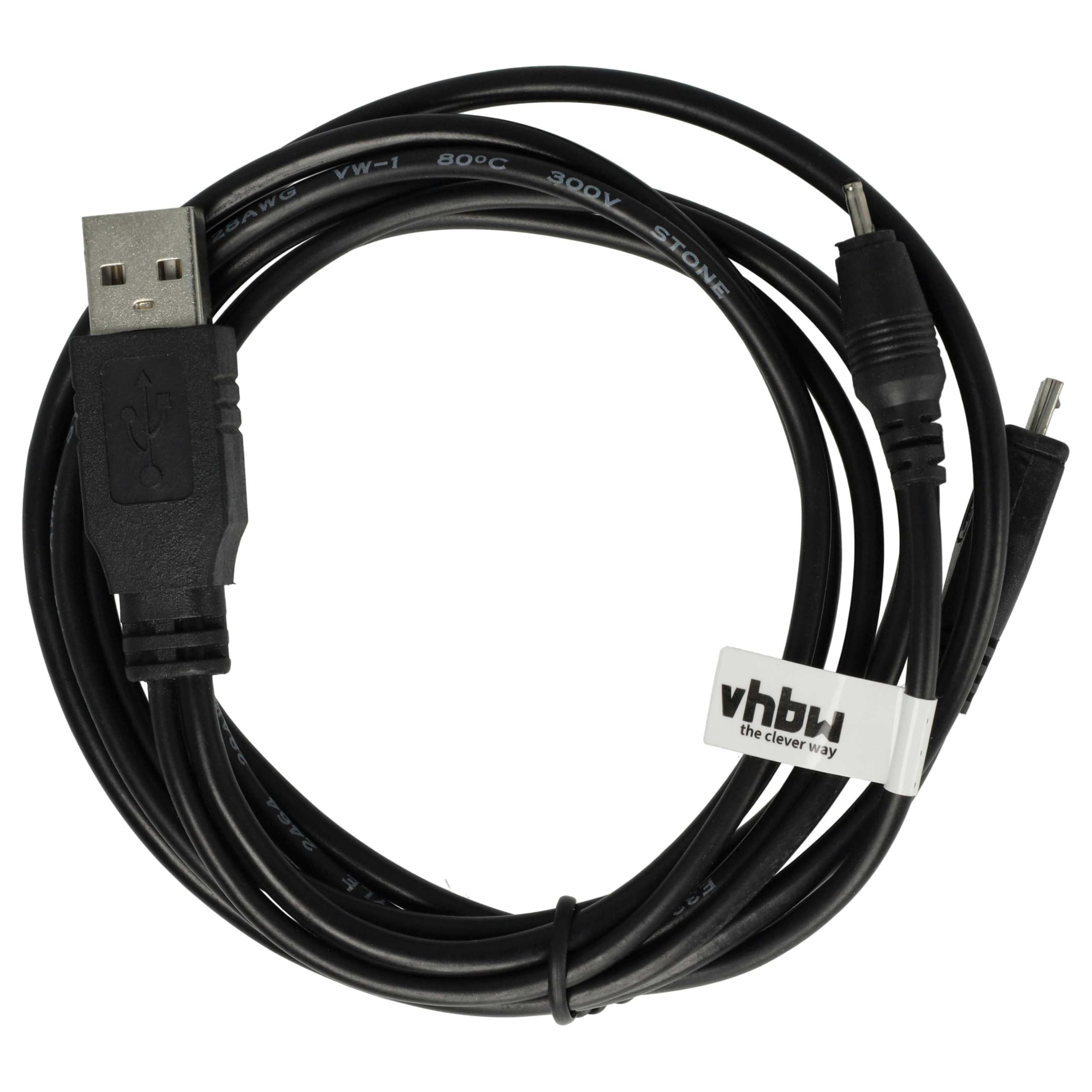 vhbw CA-126 cavo dati USB nero per Nokia