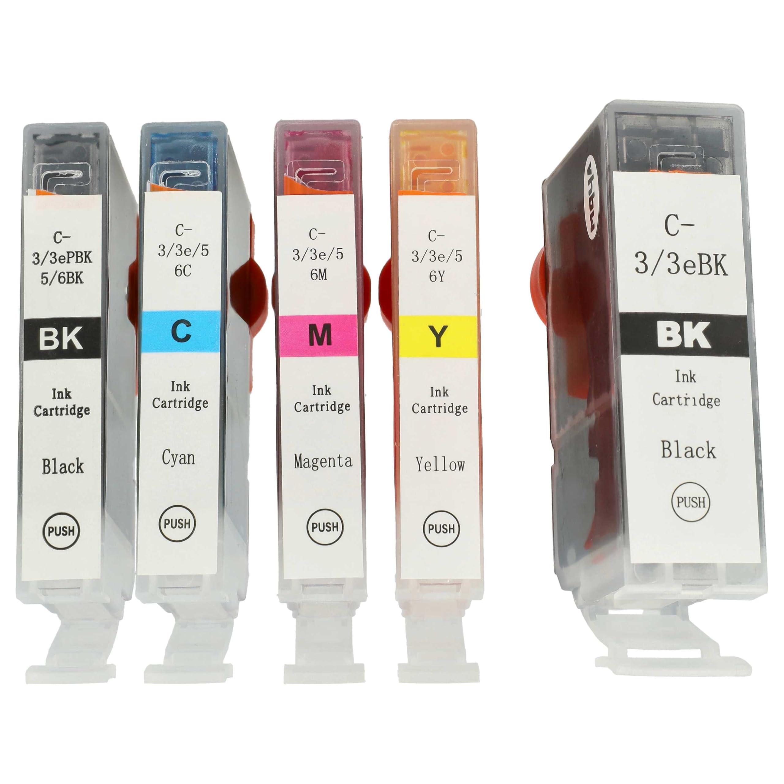 vhbw Set 20 Cartucce BCI-3e BCI-6 per Canon Pixma IP4000