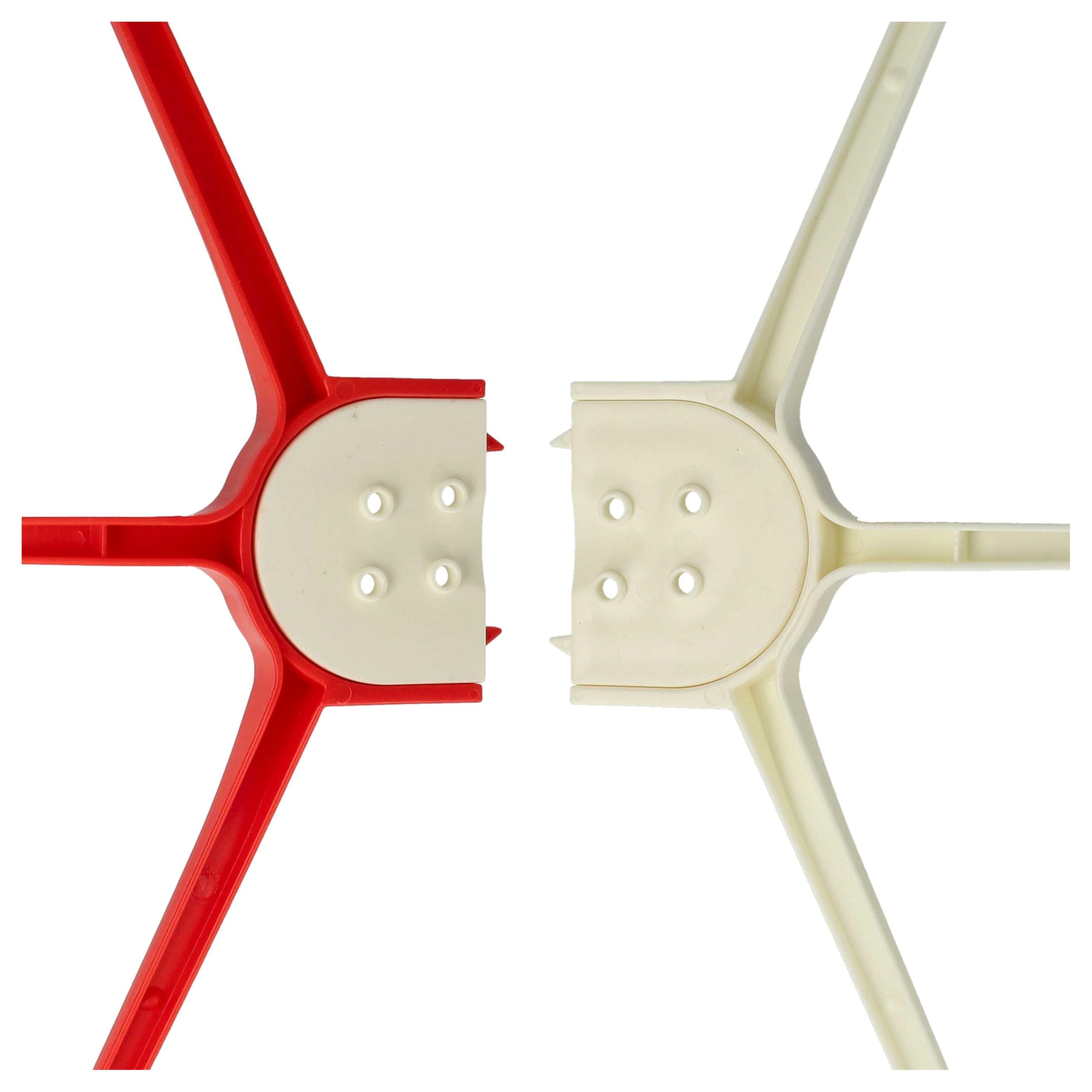 vhbw Protezione Eliche DJI Phantom 2/3 Drone 4 Pezzi Bianco