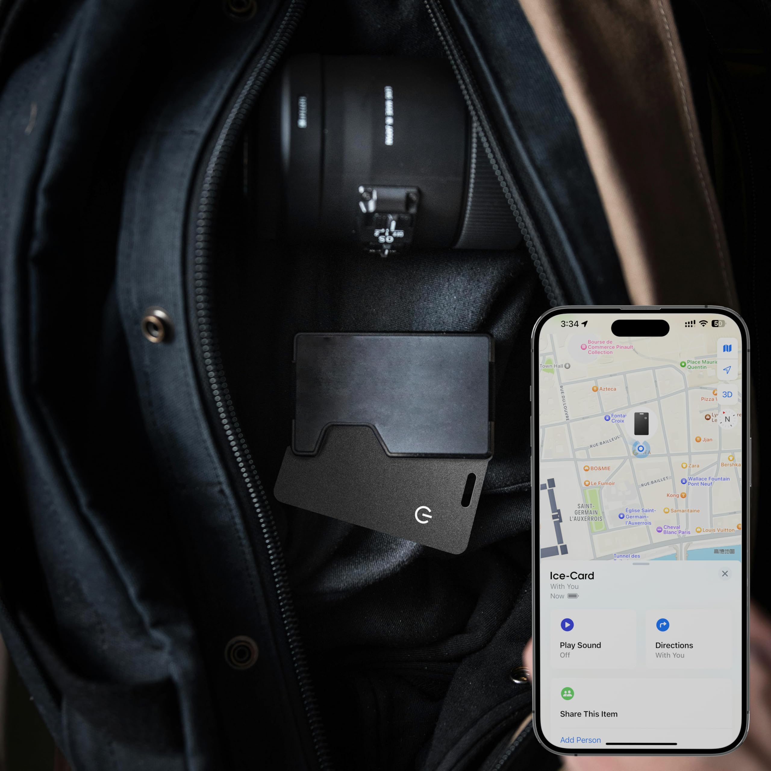 Xoopar ICE CARD tracker bluetooth carta portafoglio