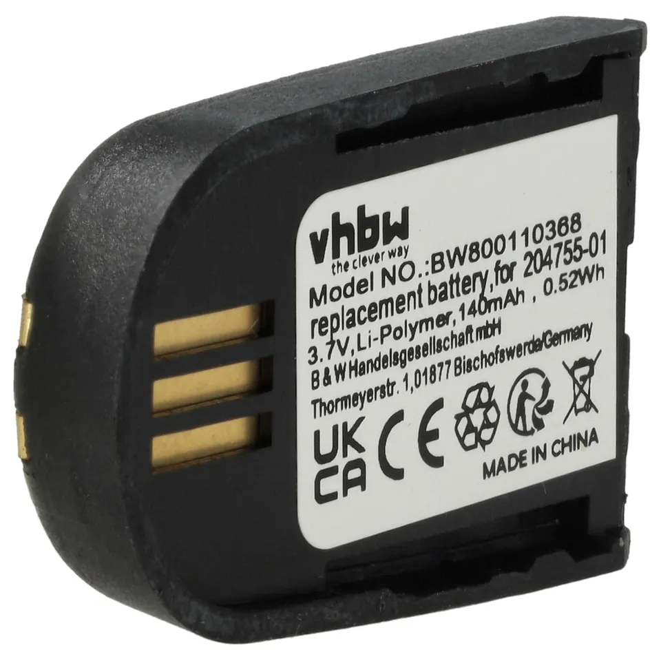 vhbw Batteria Cuffie Plantronics Savi WH500 140mAh Li-Poly
