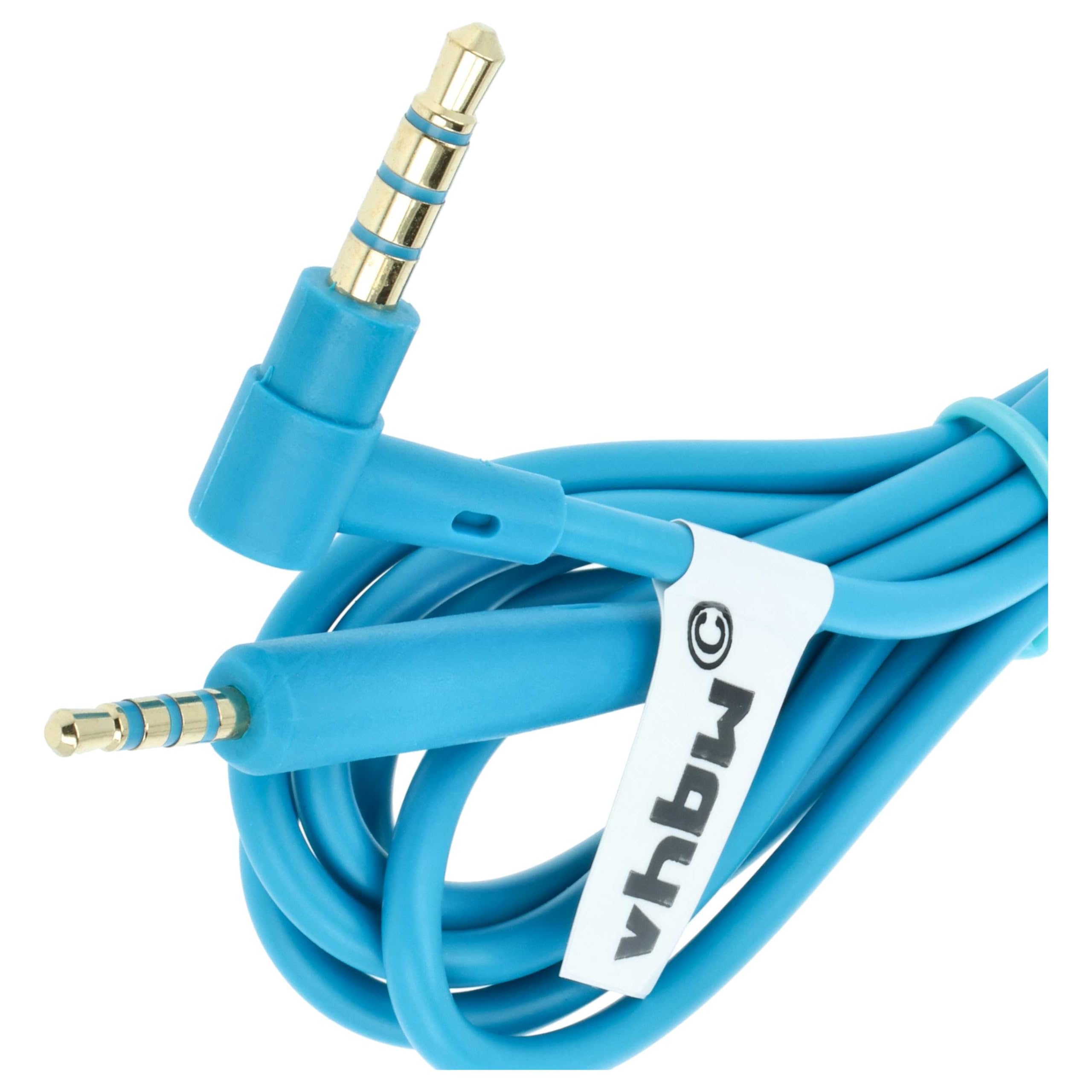 vhbw cavo audio AUX Bose QC35 150cm blu microfono