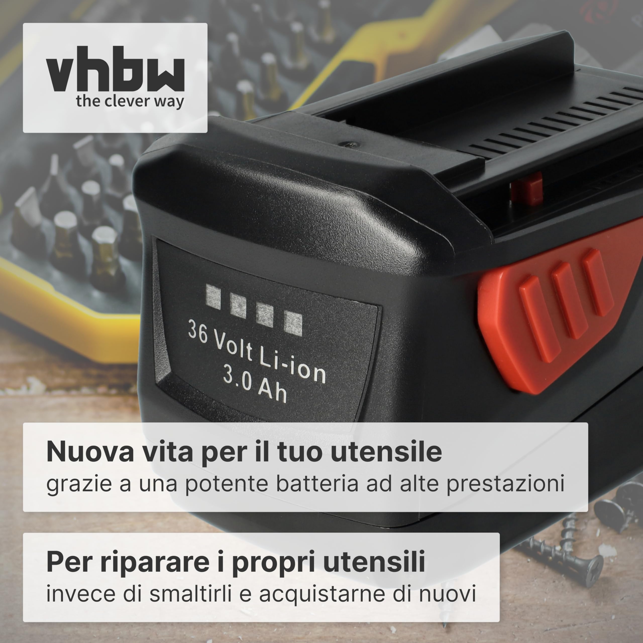 vhbw batteria Hilti TE 7A Li-Ion 36V 3000mAh 2 pezzi