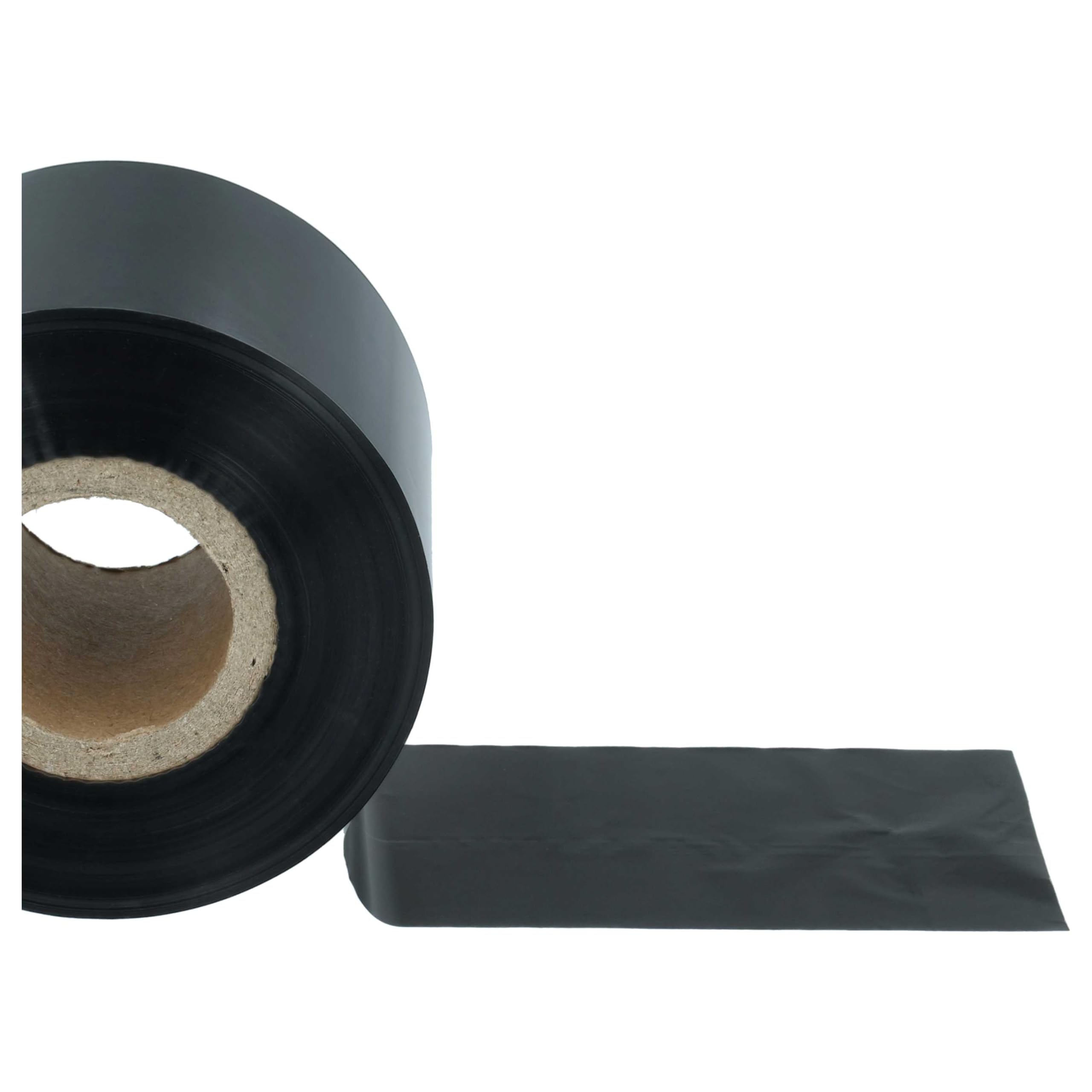 vhbw nastro termico 40mm x 300m 10 pezzi cera nero