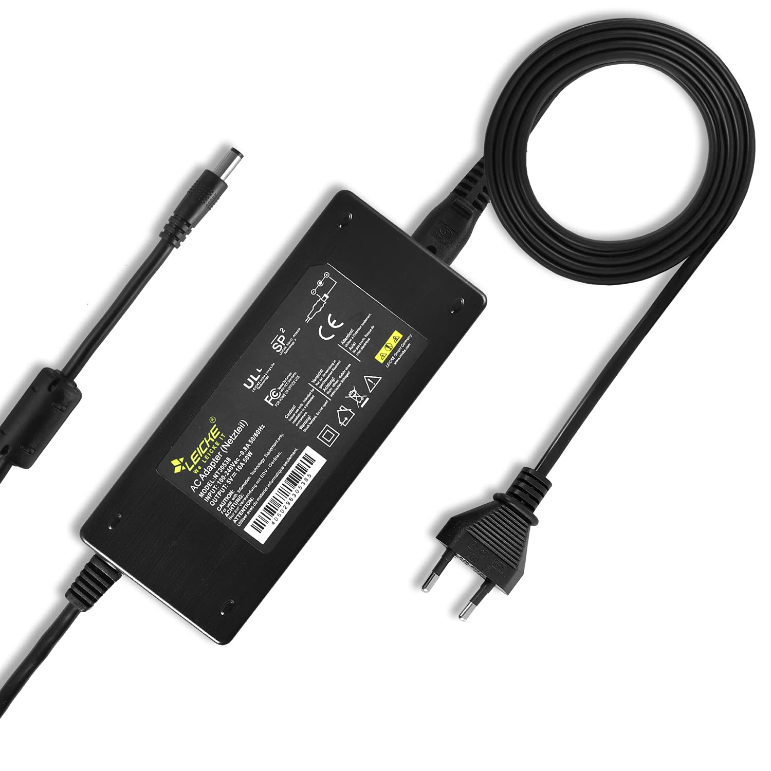 Leicke Alimentatore Universale 5V 1A 5W alimentatore 5,5x2,5mm
