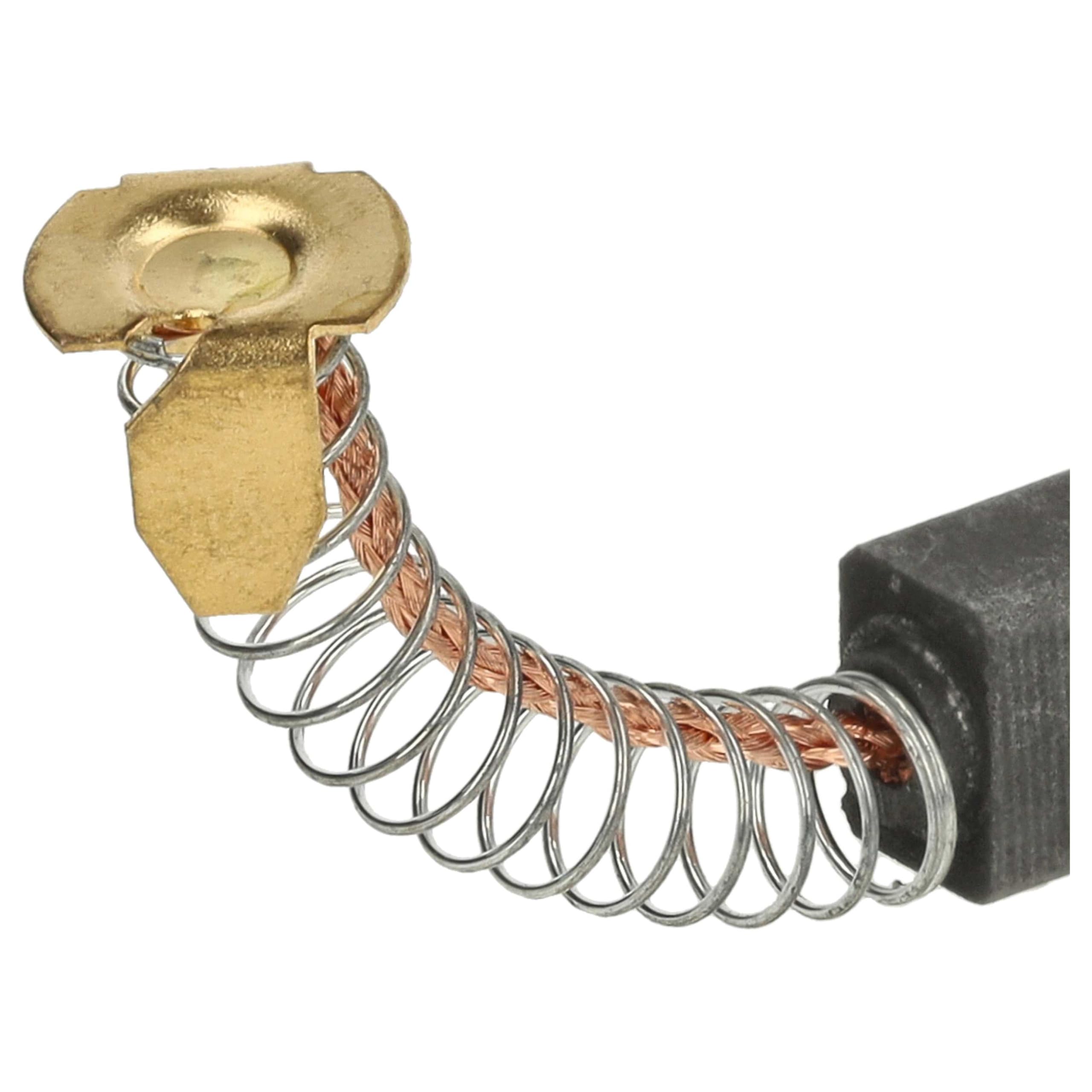 vhbw Spazzole carbone 6x8x18 mm utensile elettrico 2x grafite