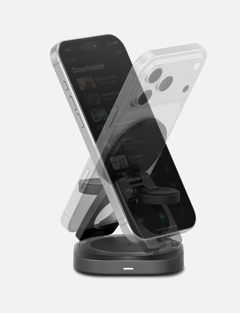 Energea AluMag Gyro caricatore wireless 3in1 Qi2 25W