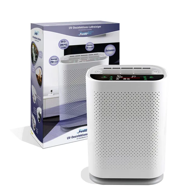Leicke Pure O2 Purificatore Aria con UV per Ambienti 80 m2