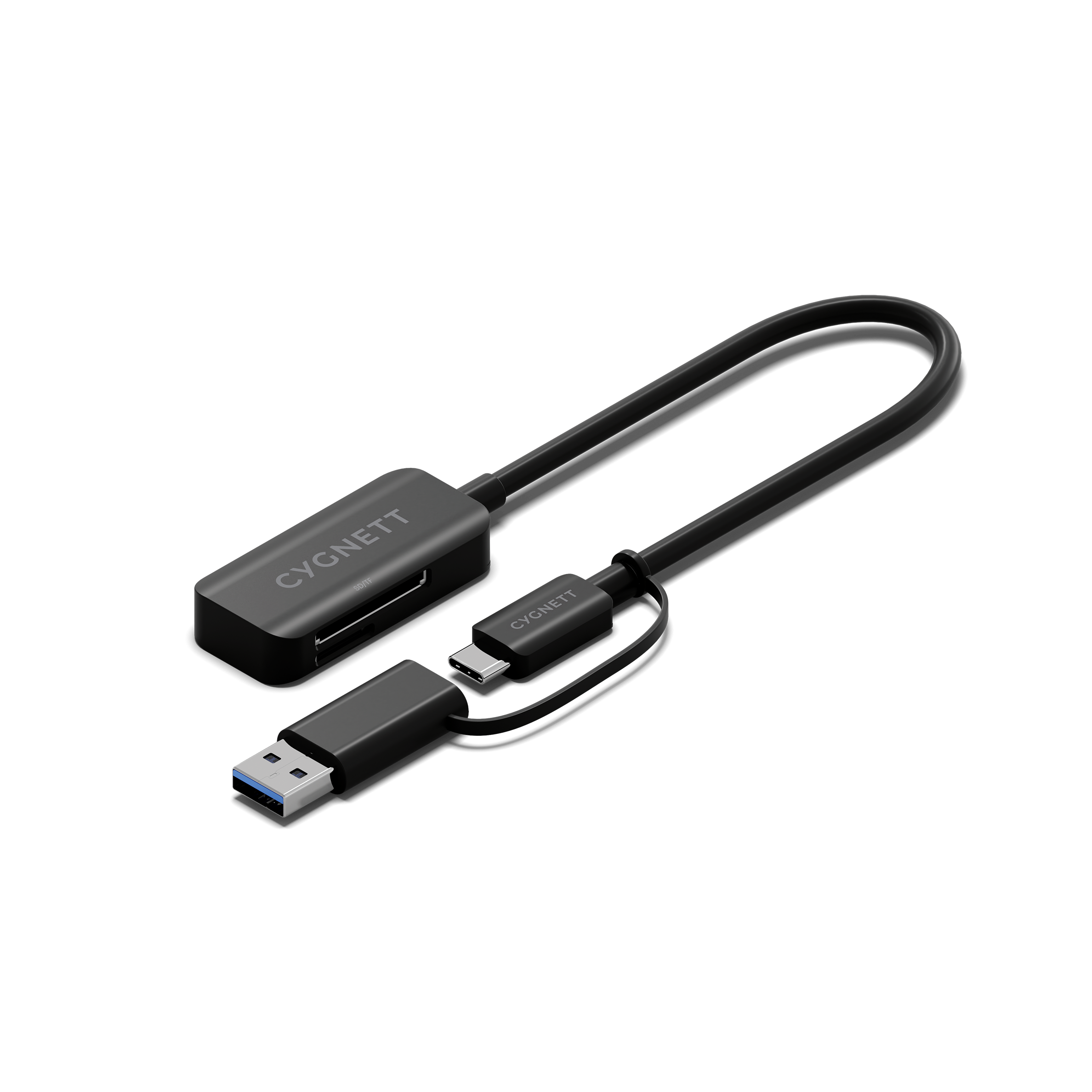 Cygnett Adattatore USB-C a SD e MicroSD 15 cm alta velocità