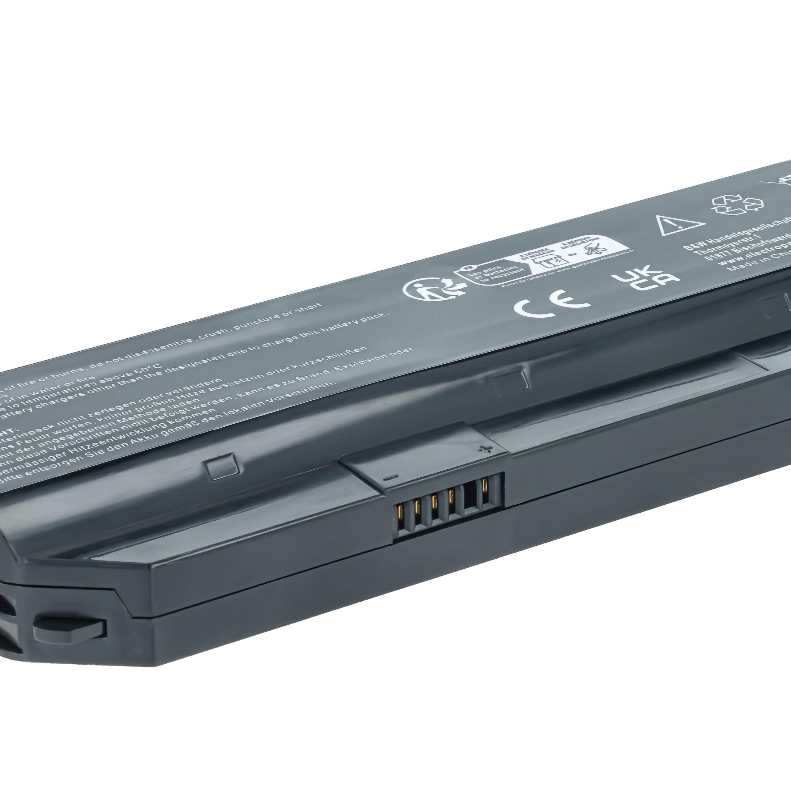vhbw Batteria Li-Ion 4400mAh 11,1V per Clevo W650 W650BAT-6