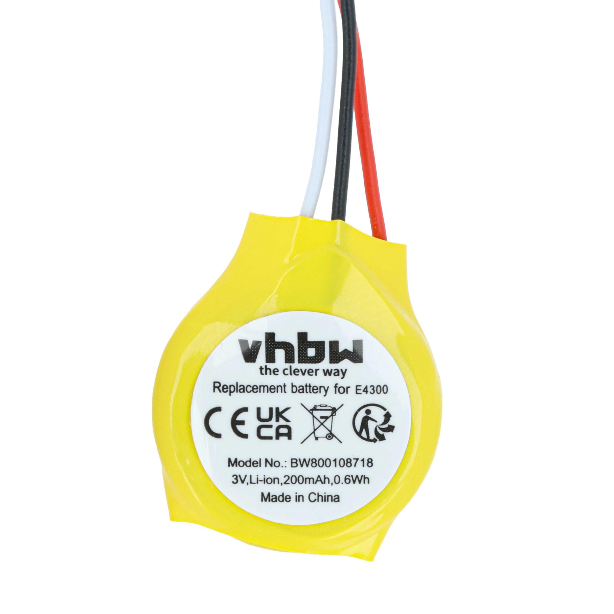 vhbw Batteria BIOS GC020012R00 notebook Dell 200mAh