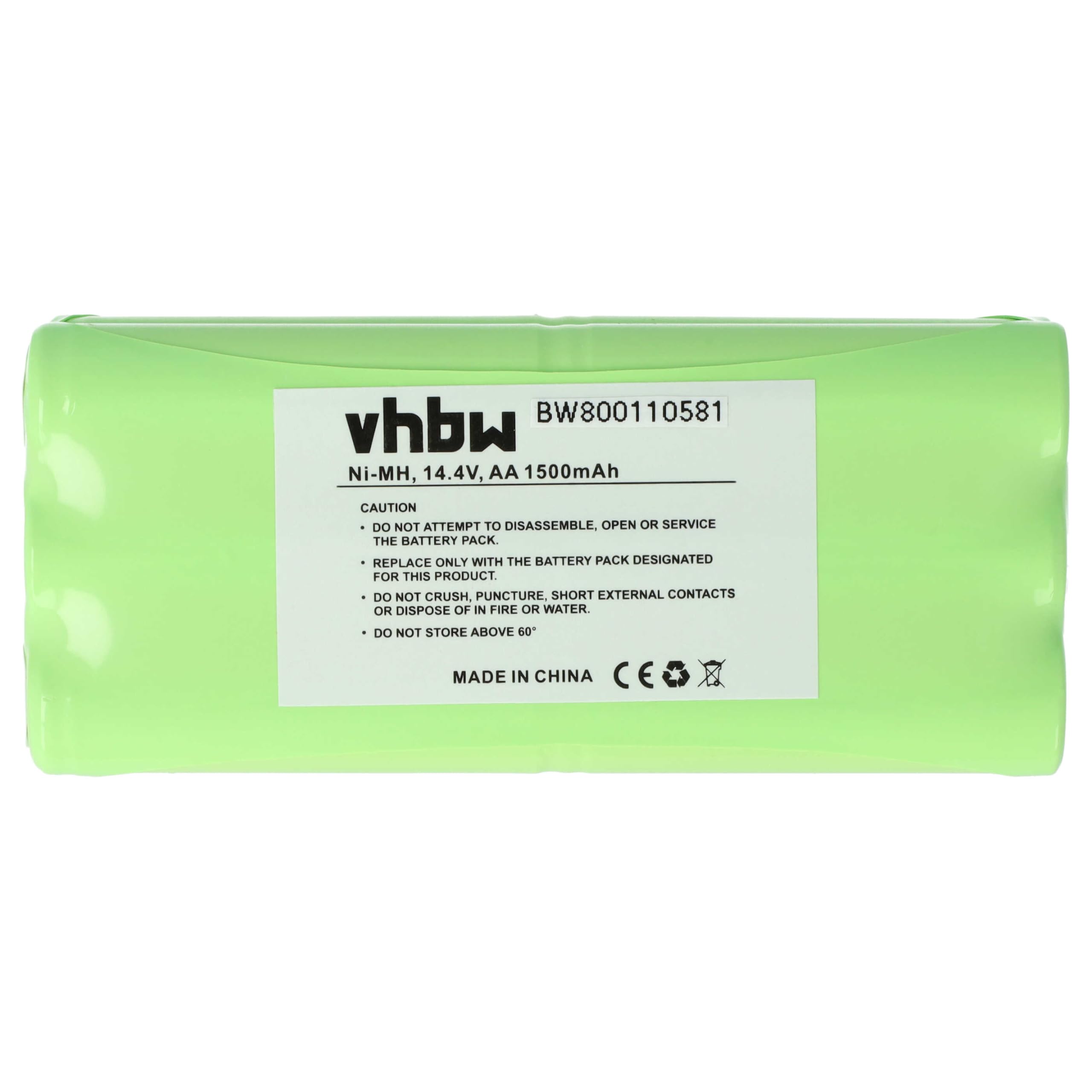 vhbw Batteria Puck M610 robot 14,4 V 1500 mAh