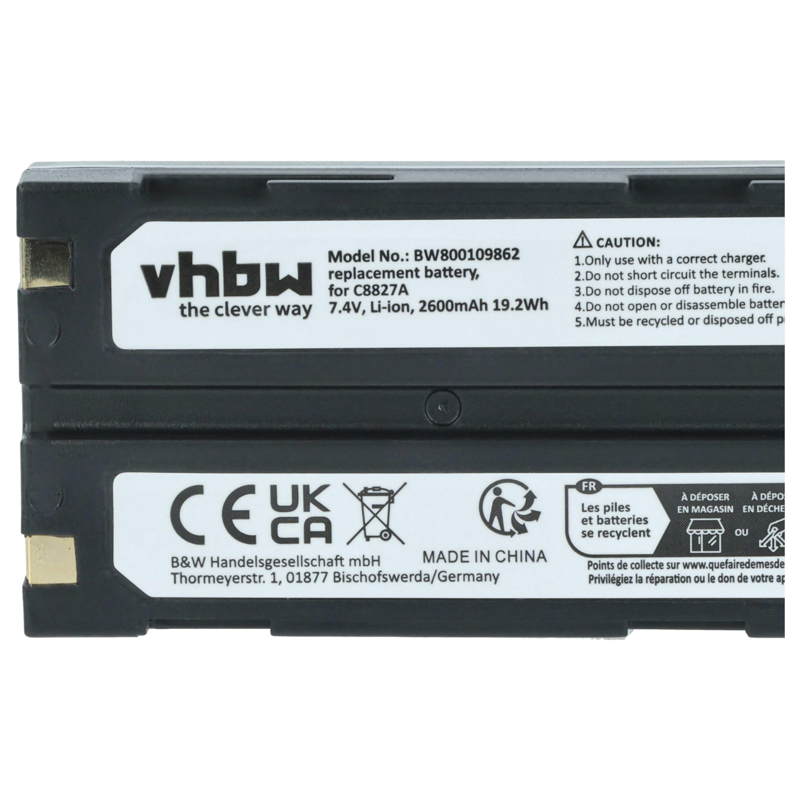 vhbw Batteria per Moli MCR-1821I fotocamera 2600mAh Li-Ion