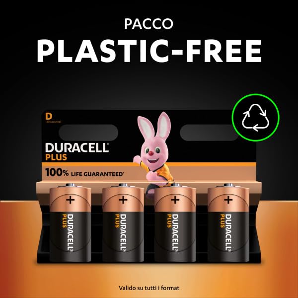 Duracell Plus LR20 pile D alcaline 20 pezzi 1,5V lunga durata