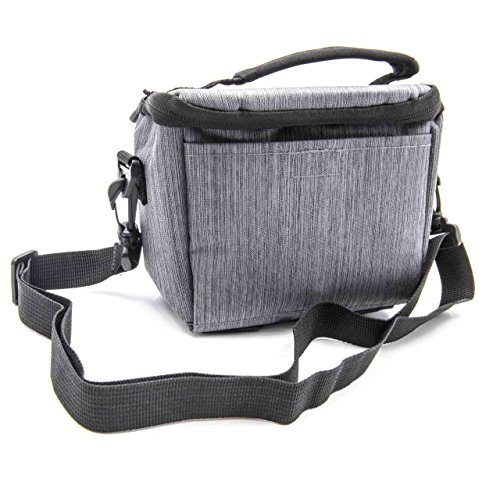 vhbw Borsa Fotocamera Canon EOS 100D/1200D Grigia Poliestere