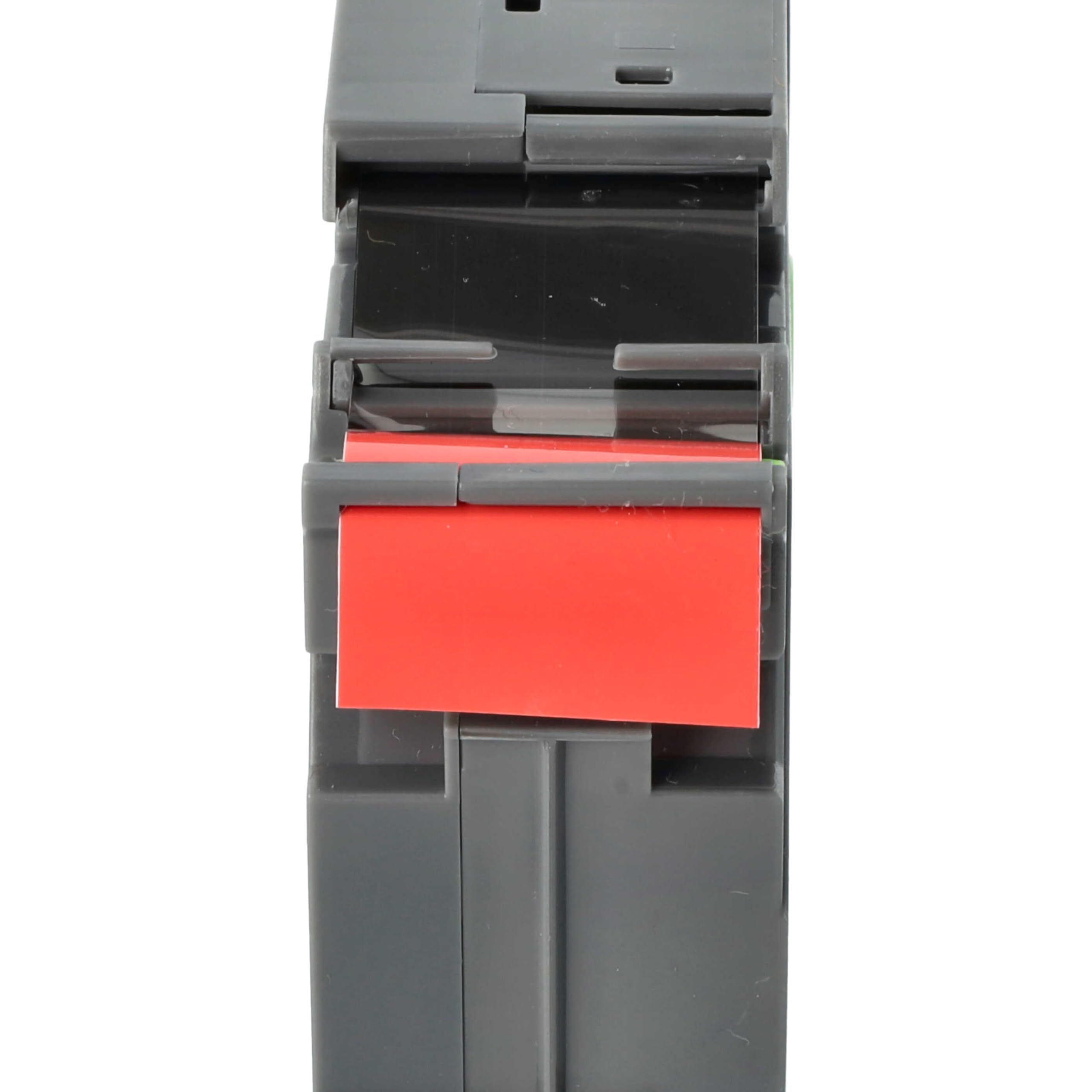 vhbw TZE-451 cassetta nastro 24mm nero su rosso 8m