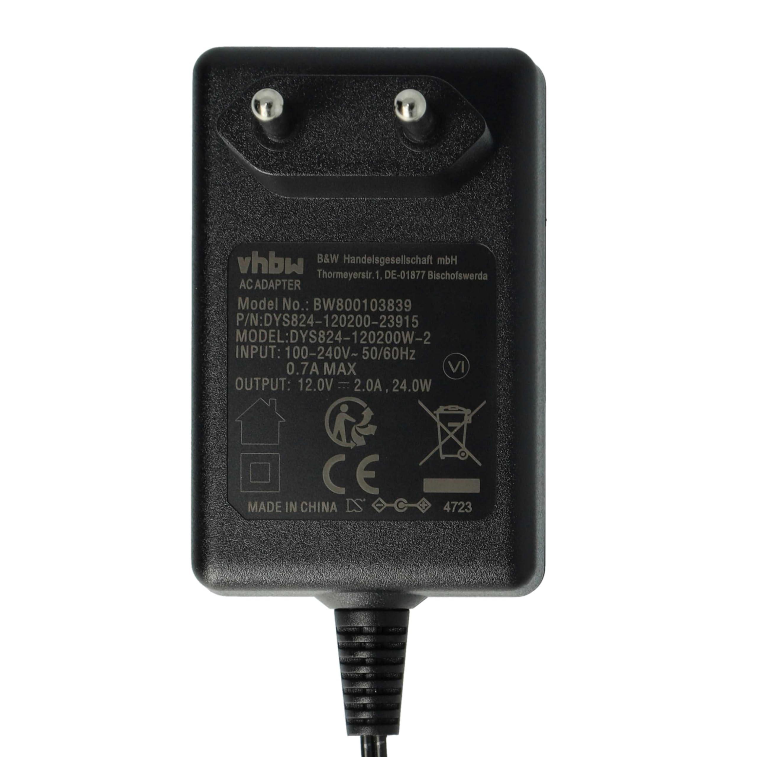 vhbw alimentatore Yamaha PSR-320 tastiera 12V 2A
