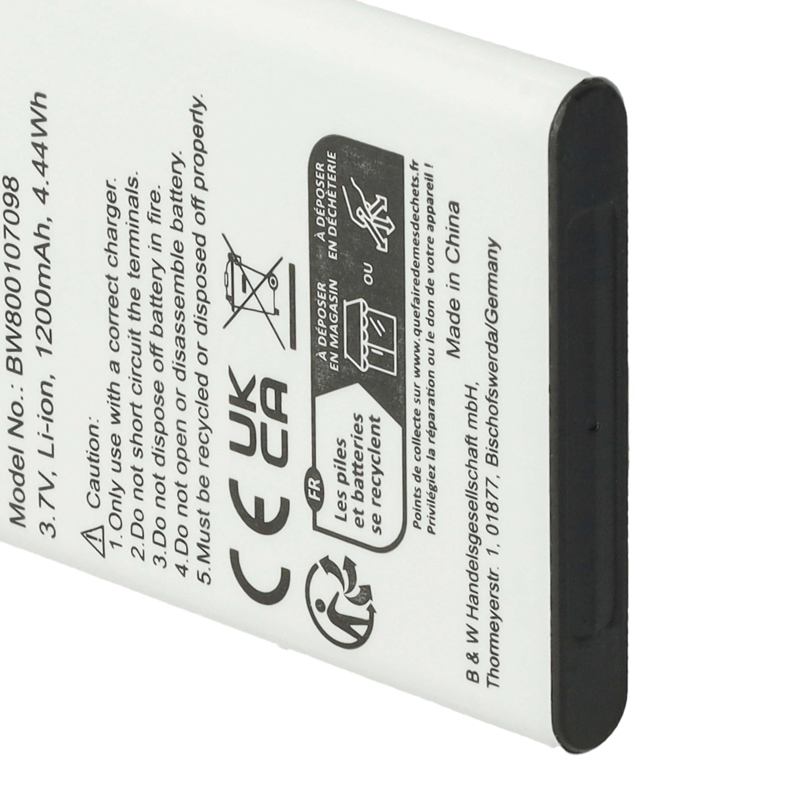 vhbw Batteria MP03 1200mAh telefono Swissvoice SV29 Li-Ion