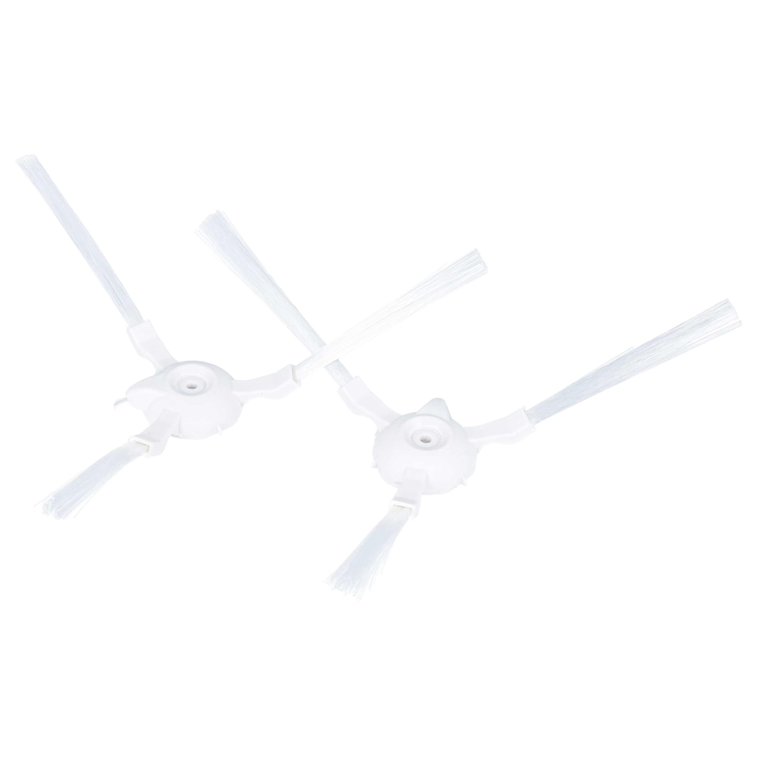 vhbw Spazzola Laterale per Rowenta RR6971WH Robot 2 Pezzi Bianca