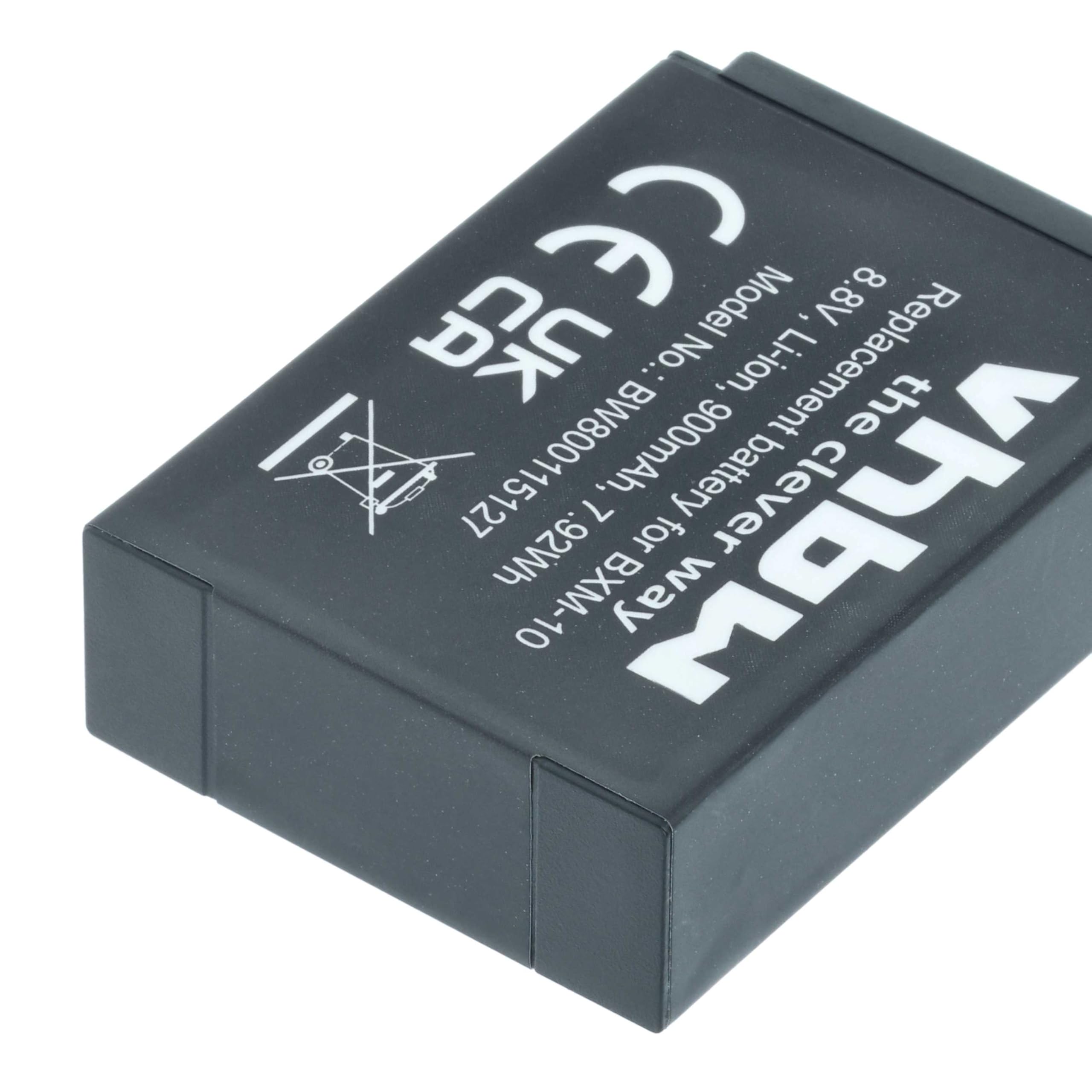 vhbw BXM-10 batteria fotocamera 1x 900mAh per Yi M1