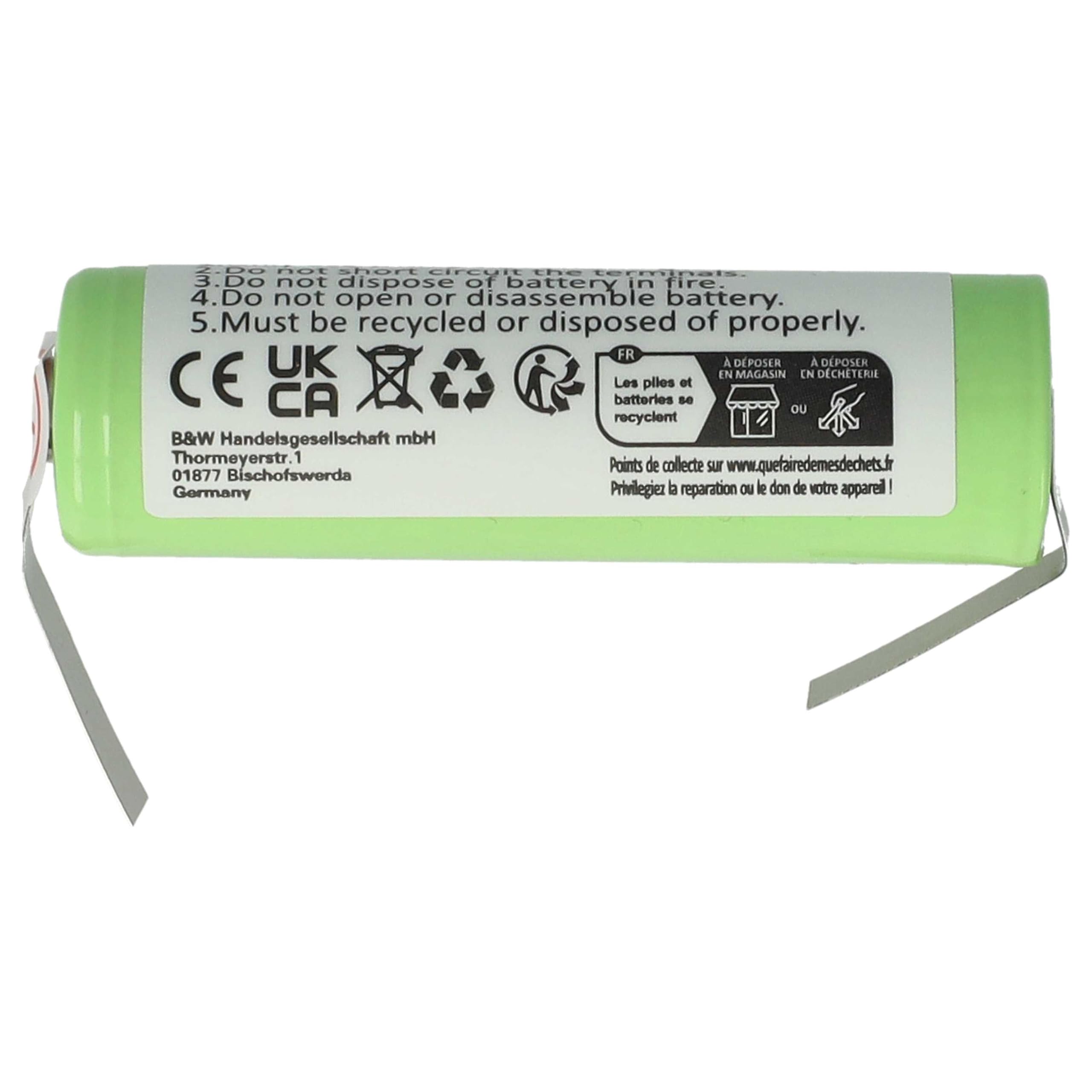 vhbw batteria NiMH 2500mAh per Braun Professional Care 700