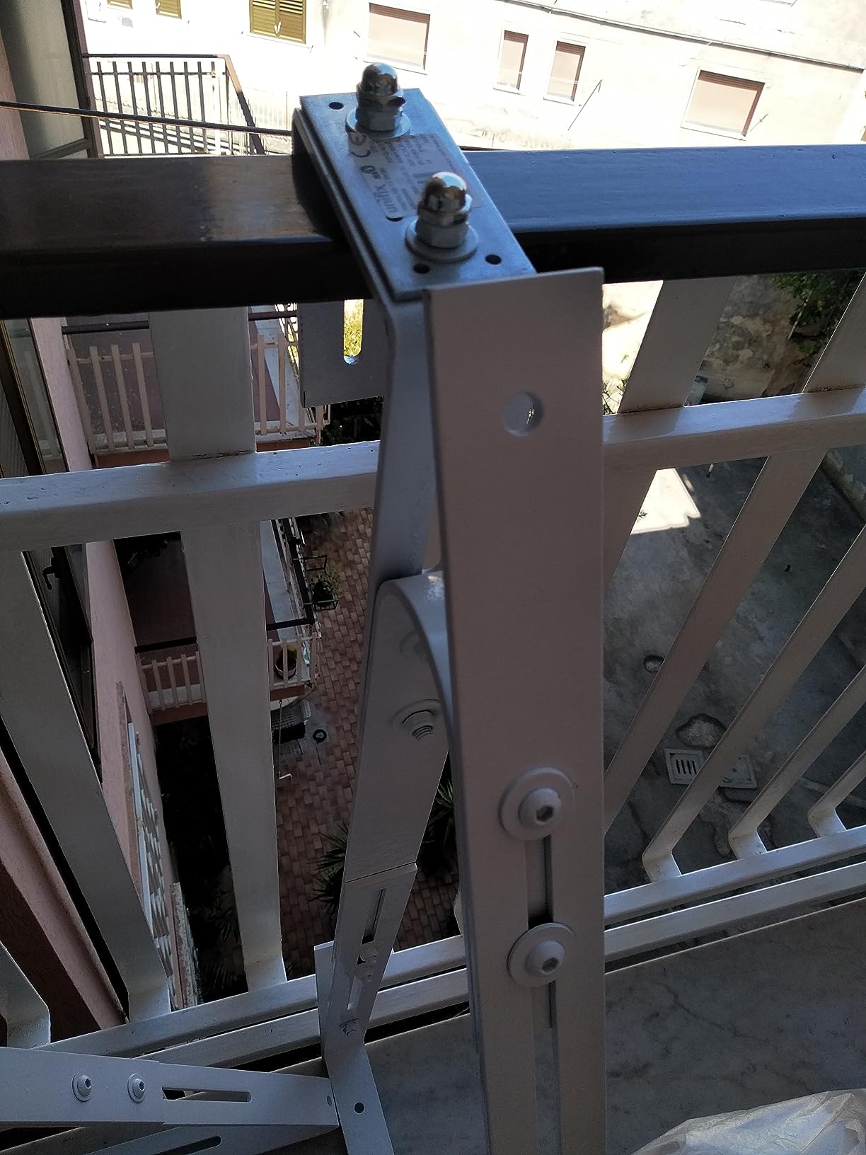 Leicke Supporto pannello solare balcone alluminio lungo