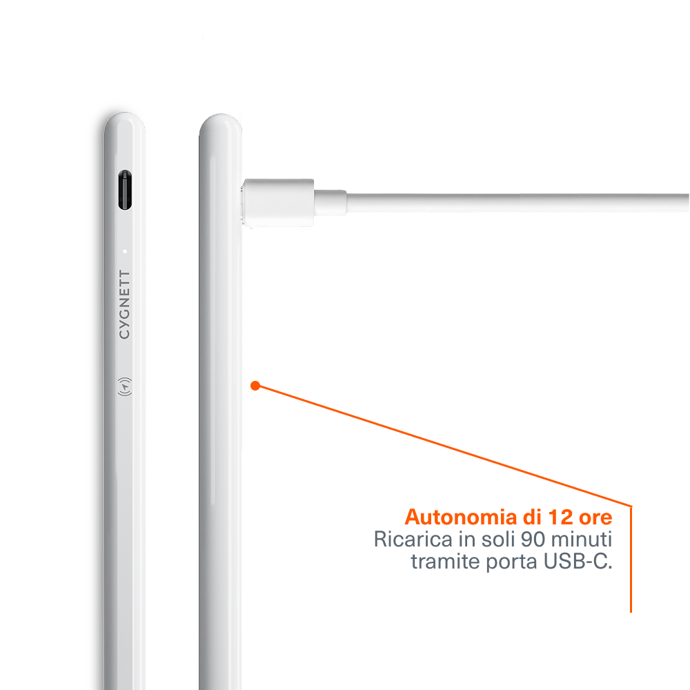 Cygnett FindPen Stylus iPad con Dov’è Bianco USB-C