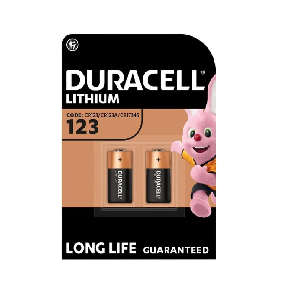 Duracell 123 Batteria CR123A Litio Confezione da 2 3V