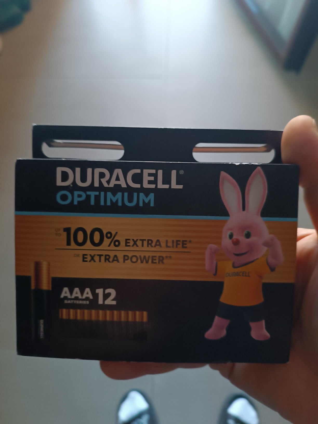 Duracell Optimum AAA batterie alcaline 12 pezzi power boost